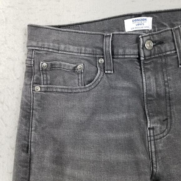 Denizen from Levi's Jeans Mens 30x32 Gray 208 Regular Taper Tapered Leg Denim - Picture 3 of 13